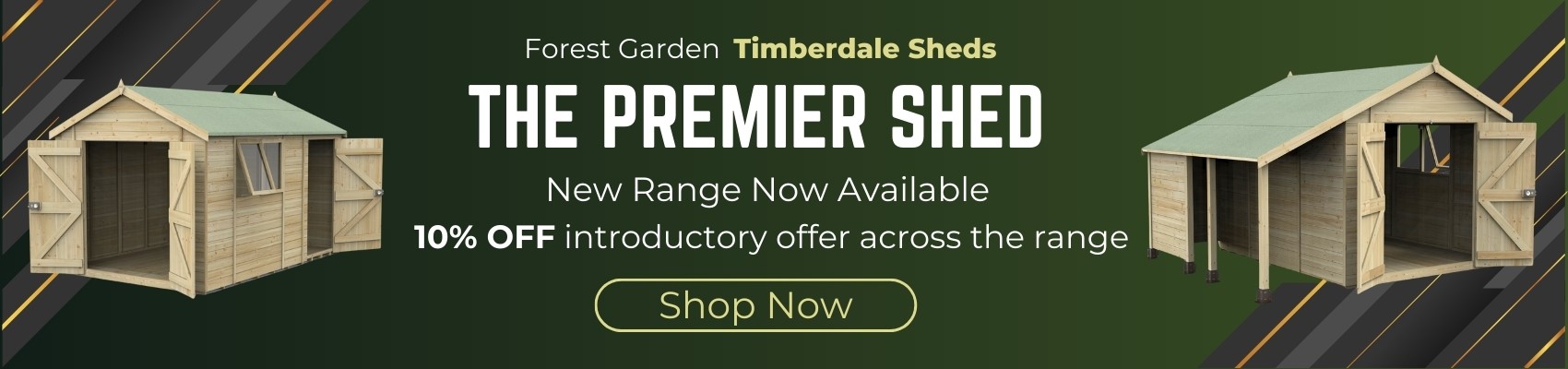 Forest Garden Timberdale Wooden Sheds - 10% Off