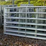 53" Newforde metal farm gates shown in a pile