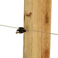 Rutland stranded wire shown on a post