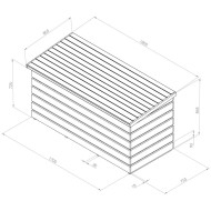 Zest log chest dimensions