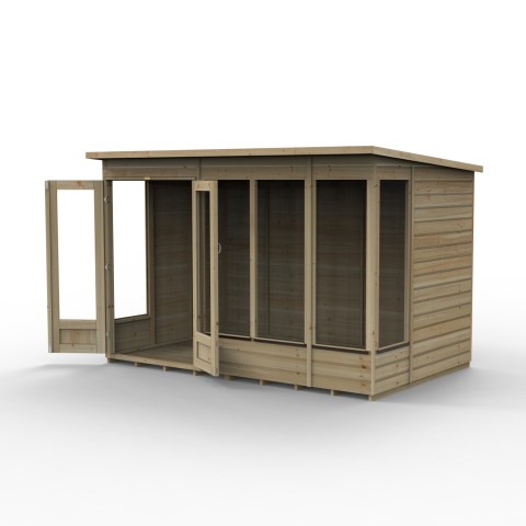 Forest Garden Beckwood summerhouse 10ft x 6ft with a pent roof