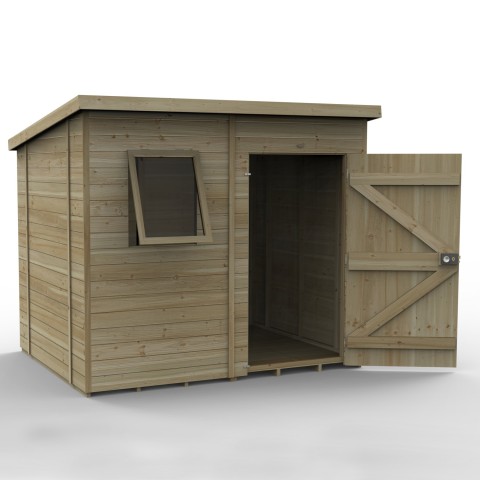 Forest Garden 8 x 6 Pent roof wooden shed with one window