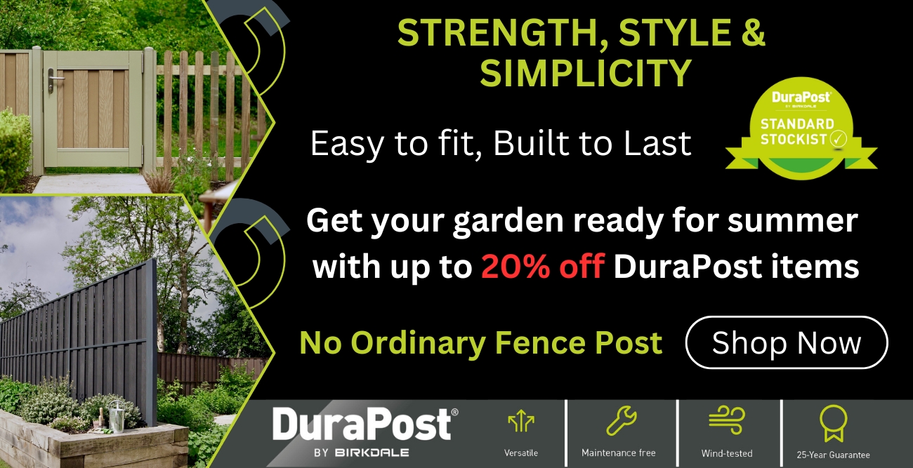 DuraPost composite fencing showing the Vento and Urban ranges