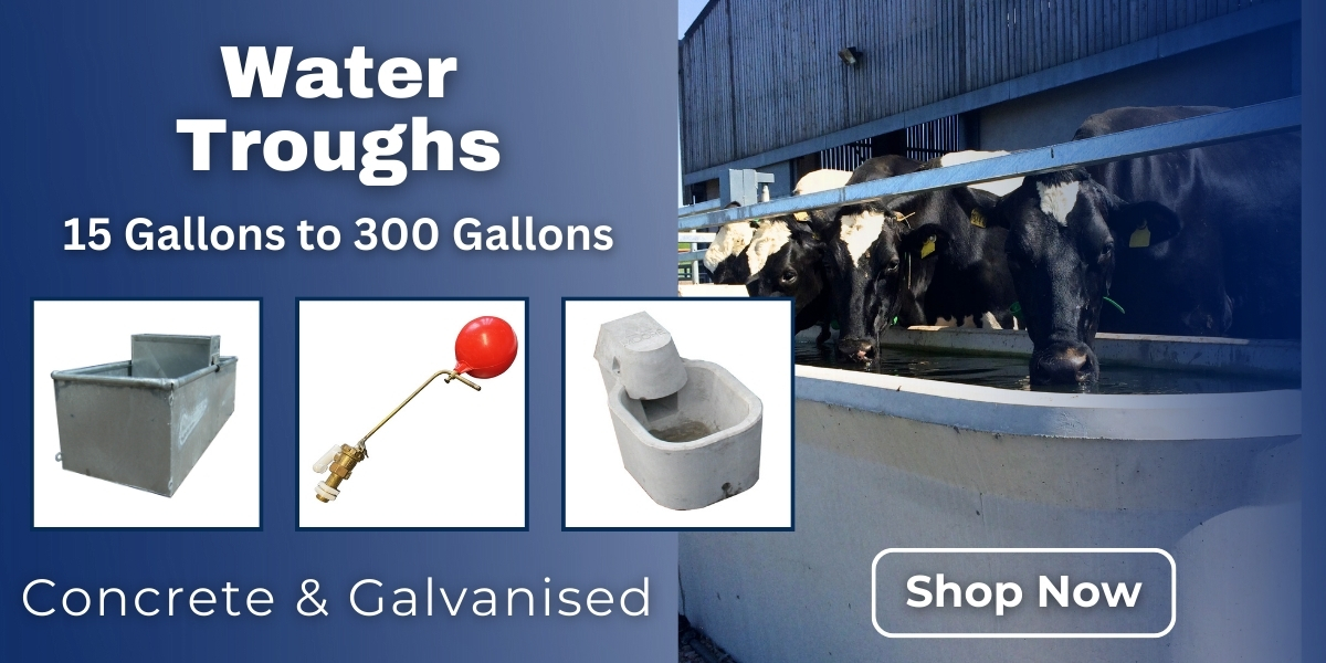 Water troughs, Concrete and Galvanised available